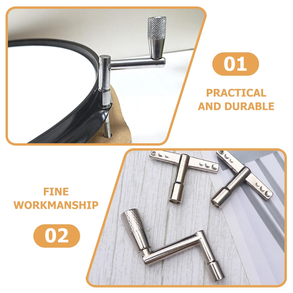 

4 Pcs Drum Keys Wrenches Accessories Metal Tuning Tool Hardware High Speed Tuner