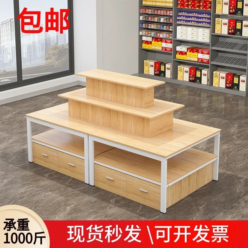 Supermarket Nakajima Display Cabinet Cosmetics Shoes Display Rack Stationery Shelf Maternal and Infant Store Stack Head
