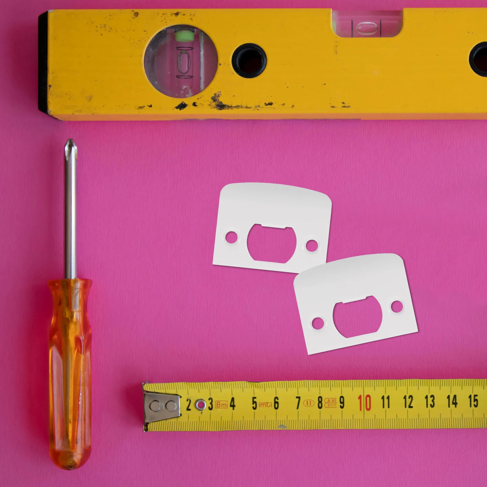 ドアロック用ステンレス鋼ストライクプレート ヘビーデューティーラッチガイドプレート 外部および内部ドアのセキュリティ強化