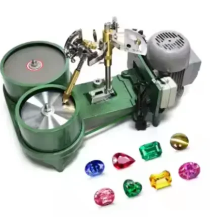 Double Disc Lapidary Grinding Polishing Machine Jewelry Gemstone Faceting Machine Tool Faceting Machine Lapidary  Angle Polisher