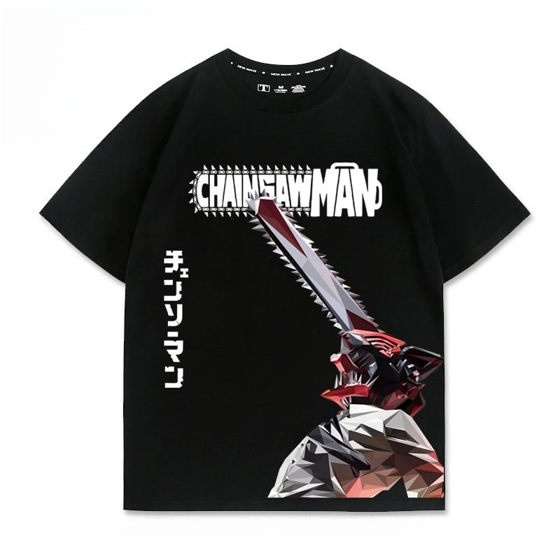 Chainsaw Man Electric Pochita Anime Printed T-shirt Men's and Women's T-shirt Men's Top Sports T-shirt 2026 Summer New Tee