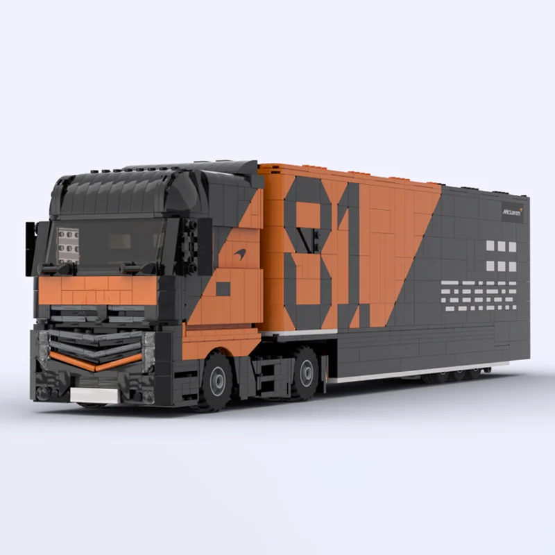 Truck Model Model Moc Building Bricks FI Racing Competition Model Technology Modular Blocks Gifts Christmas Toys Sets Assembly