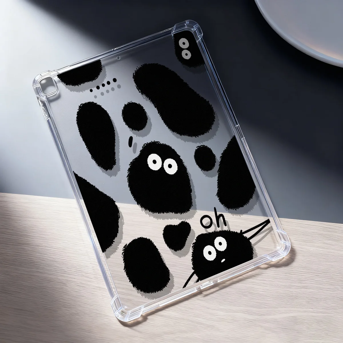 Cute Panda Case for iPad Pro 11 (2024/2022/2021) Air 6 5 4 3 10th 10.9