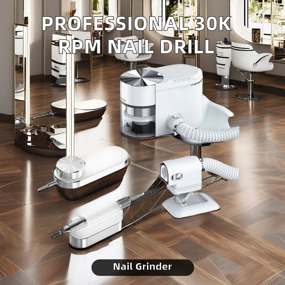 New Coming Electric 2-in-1 Nail Manicure Drilling Nail Vacuum Cleaner for Home Salon