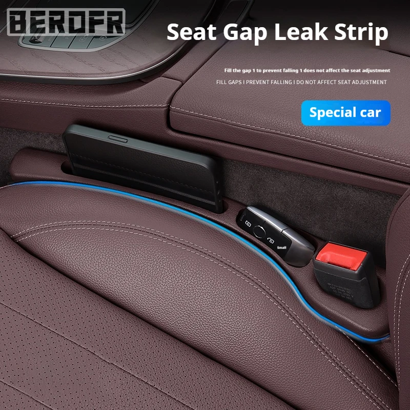 Car Seat Gap Filler Side Seam Plug Strip with Groove Leak-proof Filling Strip For Ford Focus Kuga Fiesta Ecosport Mondeo Escape