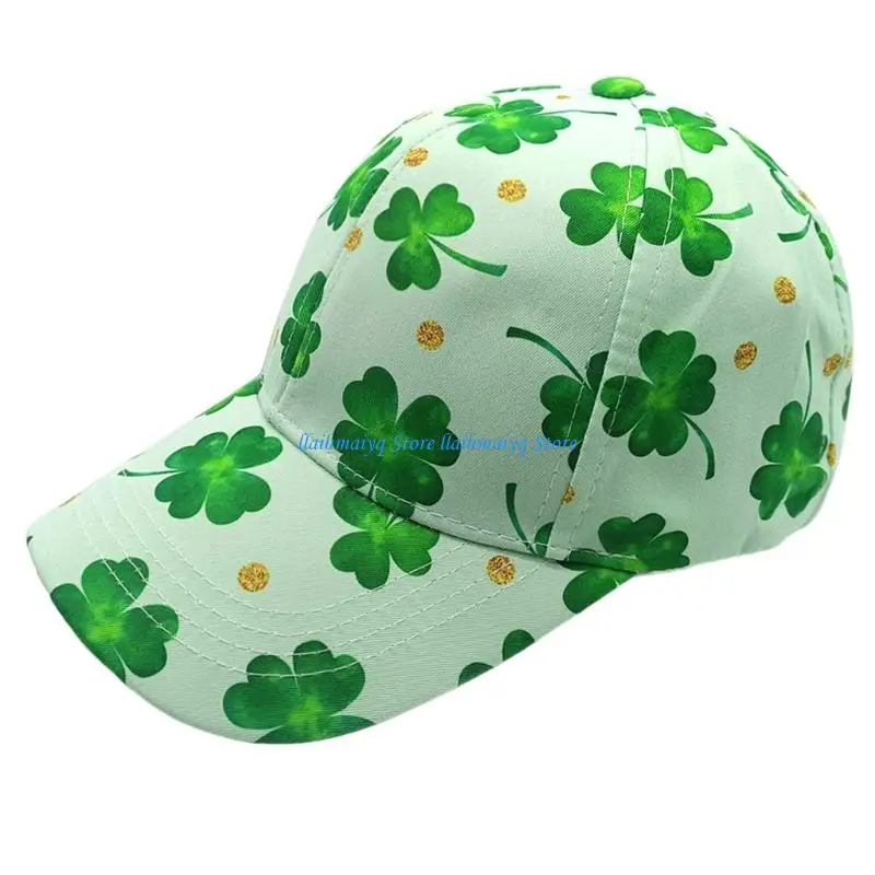 

573B Festives Celebration Hat for Saint Patricks Day with Realistic 3D Imagery Breathable Multiple Sizes Light weight