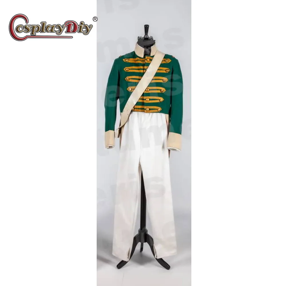 

Cosplaydiy 1860s Adult Men Imperial Prussian General Hussar Military Cosplay Costume Jacket pants Soldier Cosplay Uniform suit