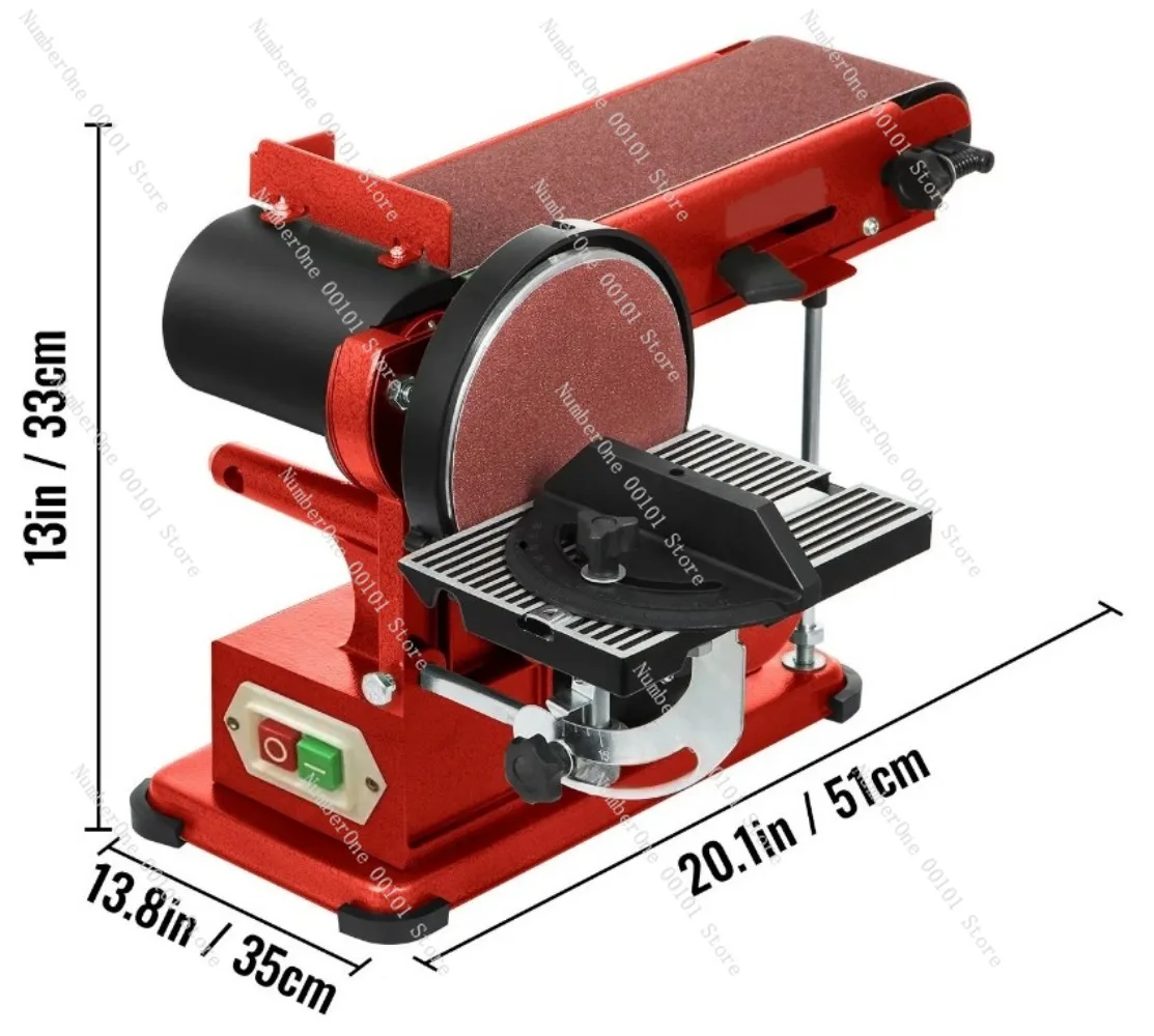 Belt Disc Sander 4x36inch and 6inch Disc, Benchtop Disc Belt Sander 375W Powerful Bench Sander For Woodworking