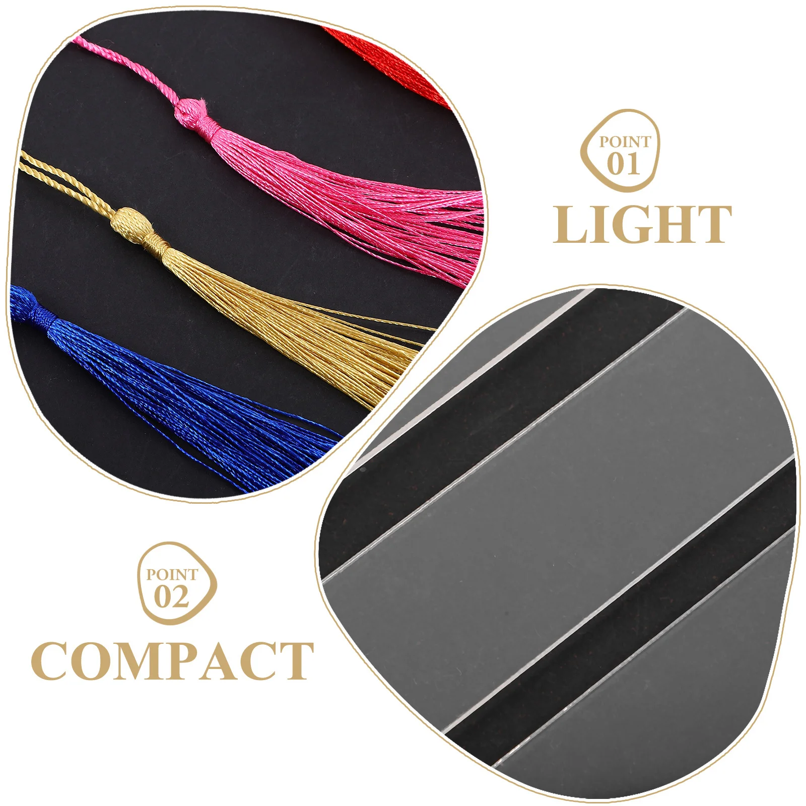 

1 Set Of Acrylic Bookmarks With Tassels Blank Rectangular Diy Page Markers For Students Reading Craft Teachers Book Lovers Gift