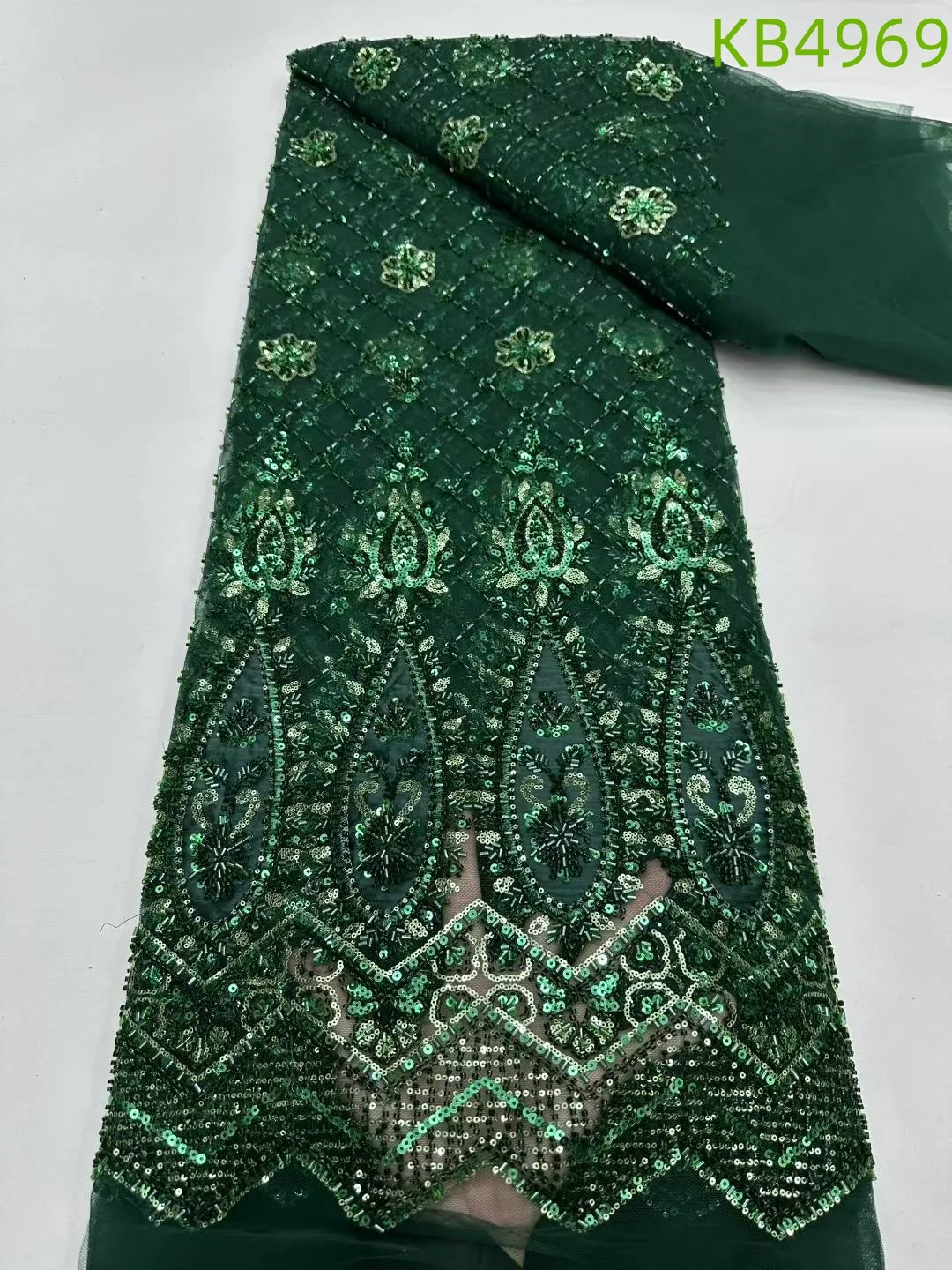 

Нигерийский тюль с последовательностью бисера, африканская ткань, кружевная ткань, высокое качество, 20225, французская сетчатая кружевная ткань для шитья KB4969