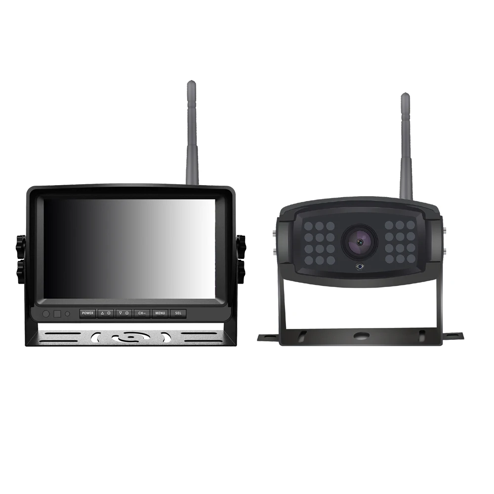 Factory Supply 9inch AHD1080P Digital Wireless Backup Camera System 2 Years Warranty for Various Vans Trucks Car Reversing Aid