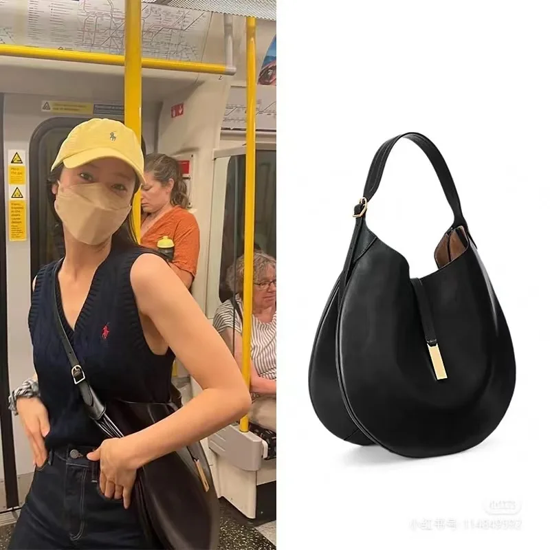 Vieline neue Damen One Shoulder Bag Echt leder große Hobos Achsel Tasche Halbmond Design Damen handtaschen