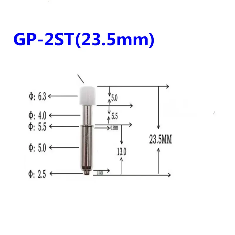

50PCS/pack GP-2ST Spring Positioning Pin with Rubber Head 5.0mm Elastic Column Total Length 23.5mm Positioning Column