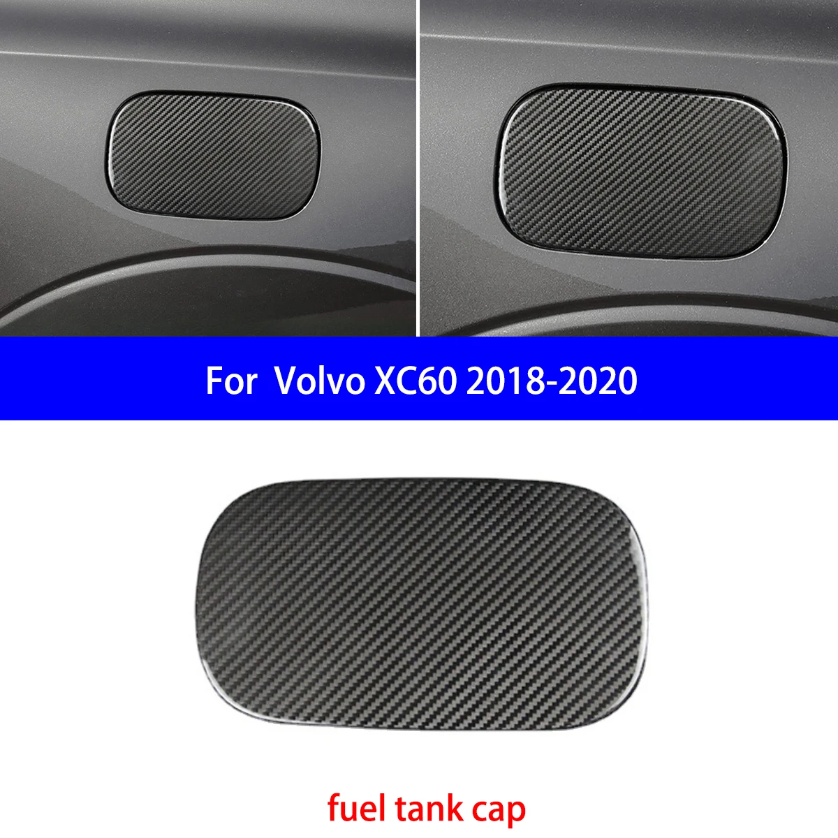 مناسبة لفولفو XC40 XC60 XC90 غطاء خزان الوقود من ألياف الكربون الجافة/غطاء الهوائي تعديل الأجزاء الداخلية #2
