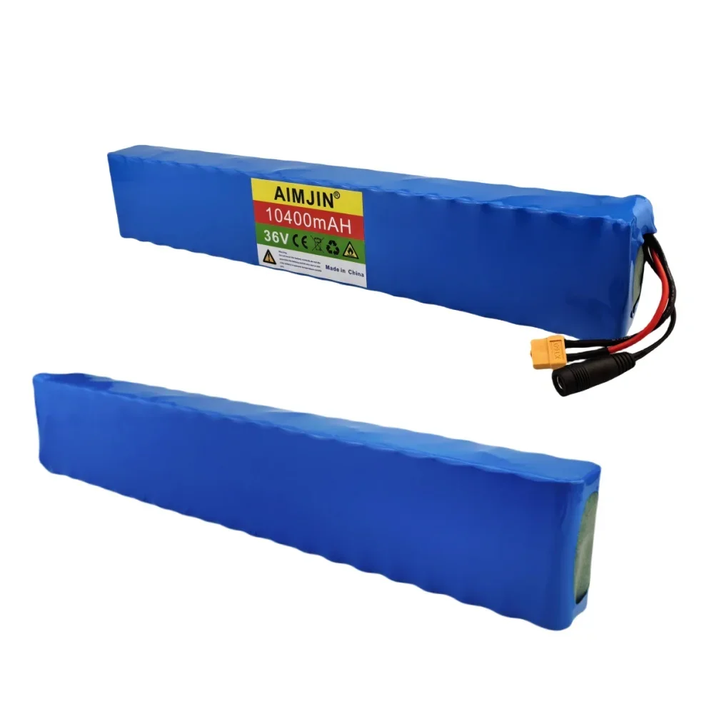 NEW 36V 10S4P 10.4Ah Lithium Battery Large Capacity for Electric Bike and Scooter, with BMS