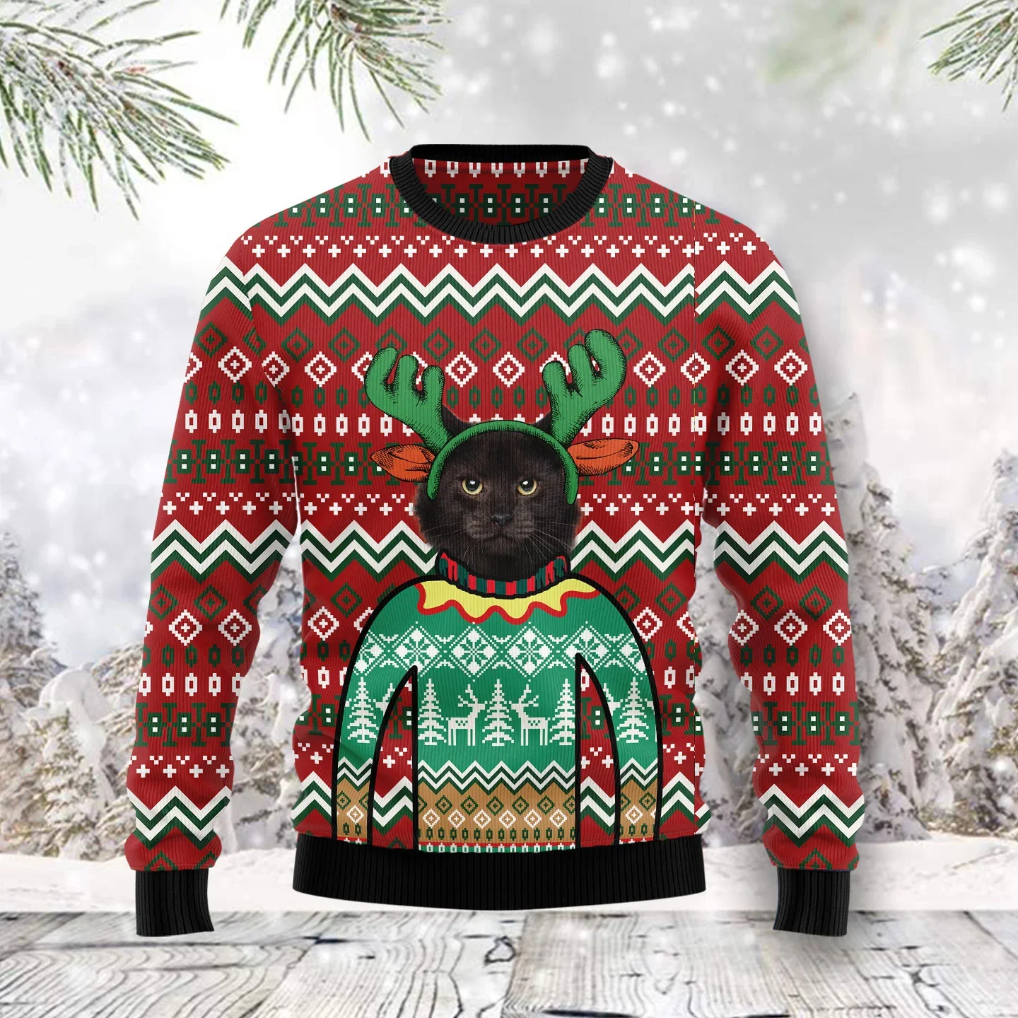 Christmas Polar Bear Beary Xmas Pattern 3D Printed Men's Ugly Christmas Sweater Winter Unisex Casual Warm Knitwear Pullover MY49