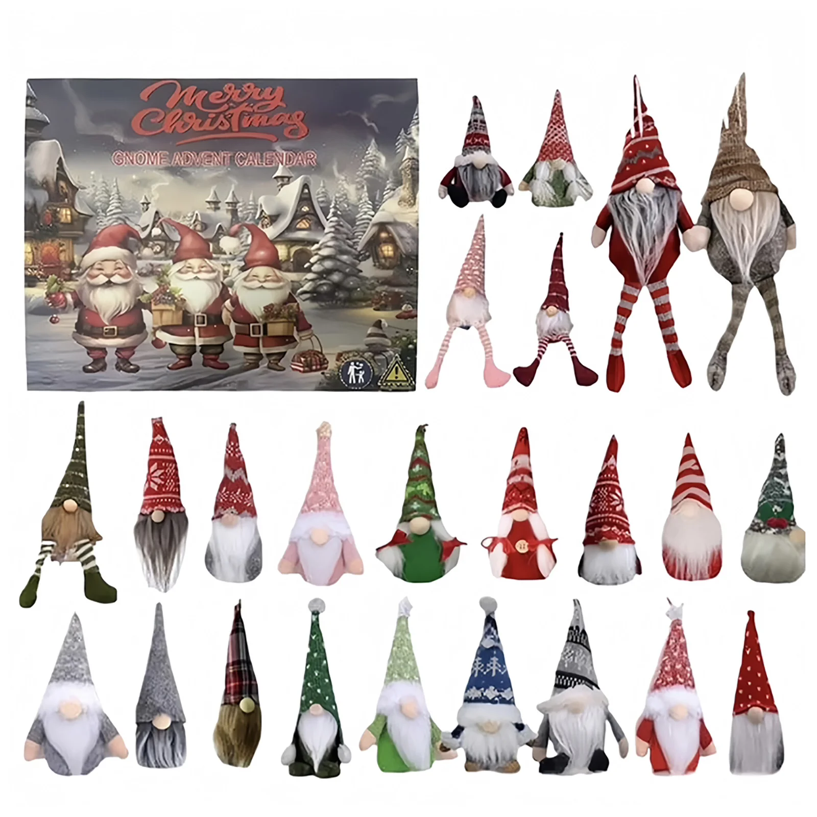 Sand Timers for Kids Christmas Gnome 24 Day Countdown Advent Calendar Box Christmas Calendar Christmas Christmas Countdown Clock