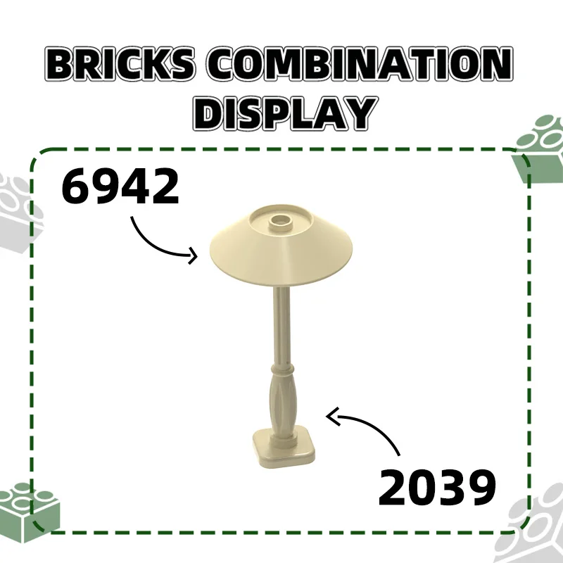 Wange 51Pcs/lot 6942 Lampshade Building Blocks MOC Room Classic Accessories Compatible Bricks Children Toys Gift Box