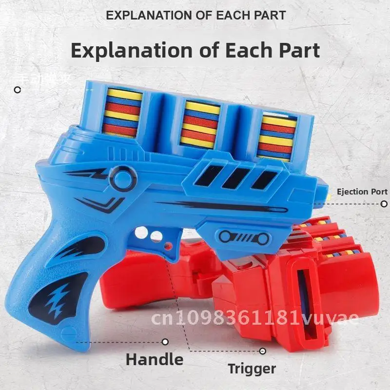 Soucoupe volante EVA pour enfants, lanceur de disque de carotte, jeu de plein air, jouet de sécurité, pistolet à radis pour enfants, jouet de Sport