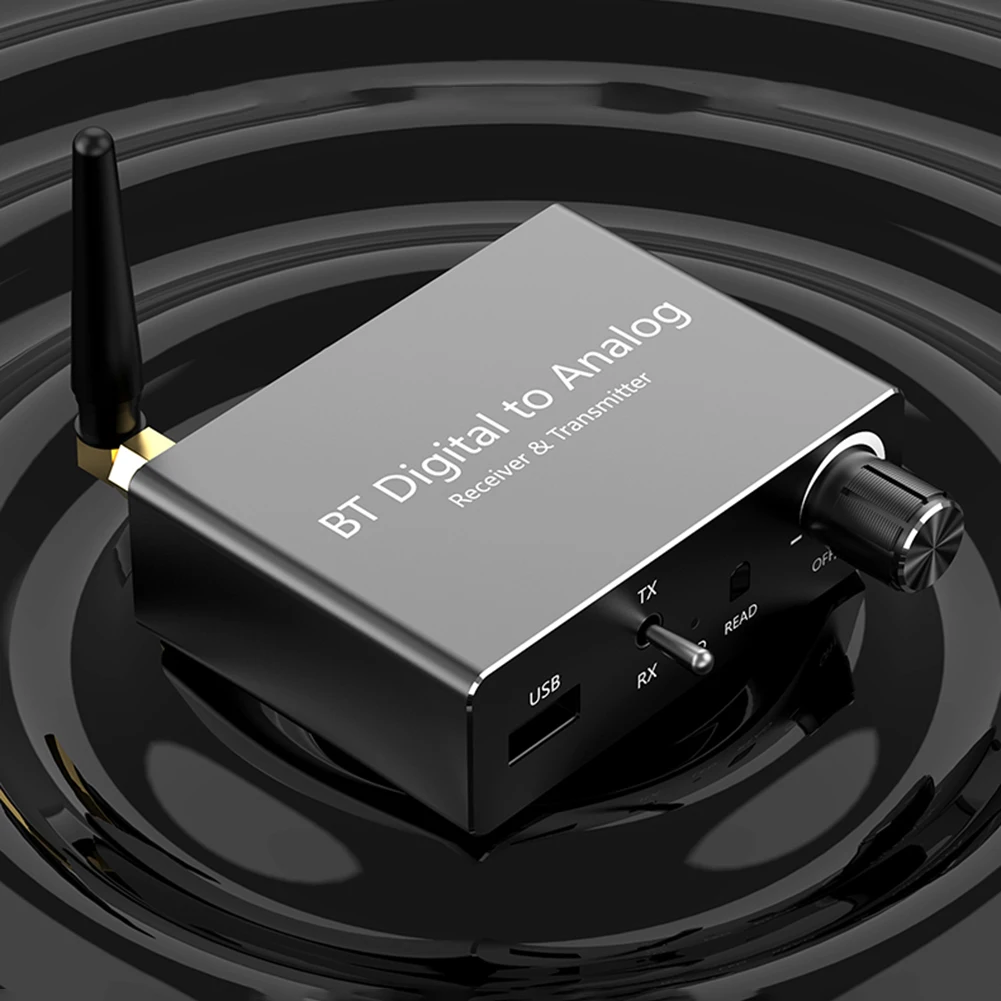 BT 5.3 Audio Receiver Transmitter Optical Coaxial Digital To Analog Audio Converter Toslink Optical To 3.5mm Jack Adapter