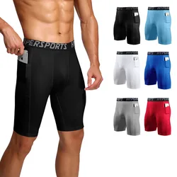 Men Base Layer Tight Compression Training Bottoms Fitness Jogger Running Trousers Basketball Sports Skinny Pants