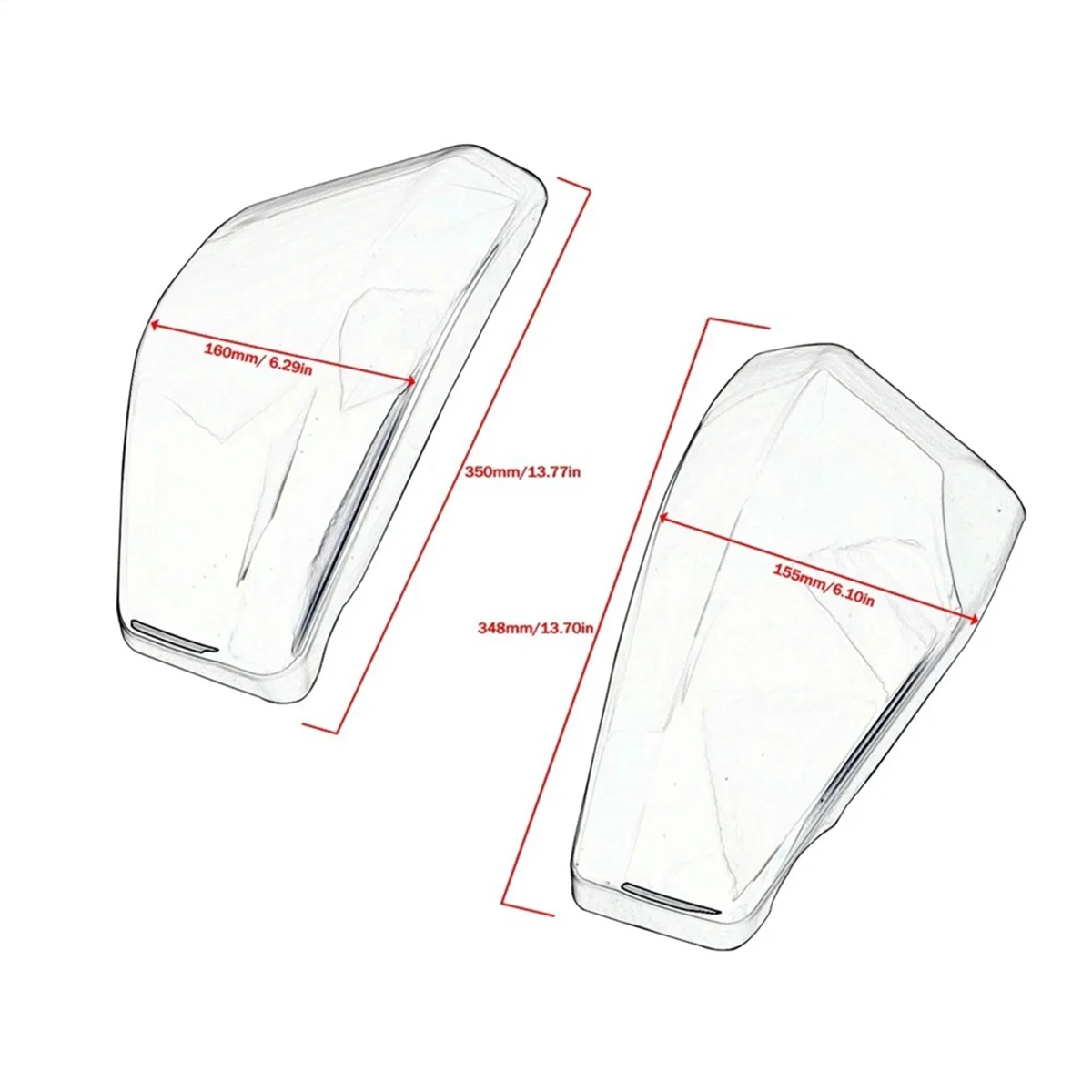 Motorcycle Battery Fairing Cover for VTX1300 VTX 1300 2003-2009 R/Retro S/Spoke C/Custom /Tourer(Silver)