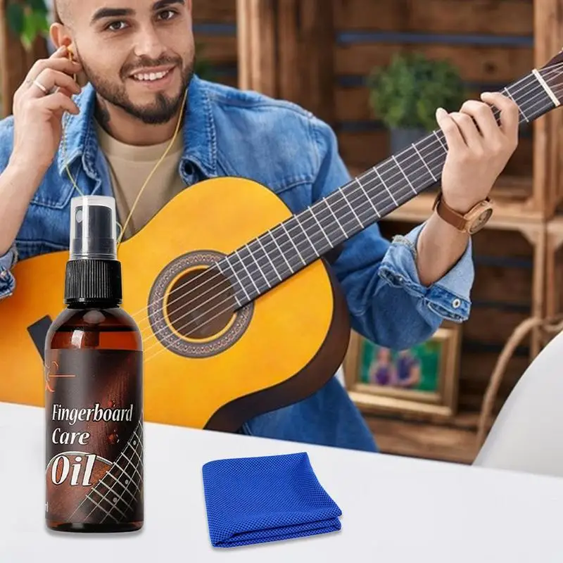 Guitar Oil Guitar String Cleaner 80ml Guitar Fretboard Care Lemon Oil Polish Guitar String-cleaner For Guitar Cleaning