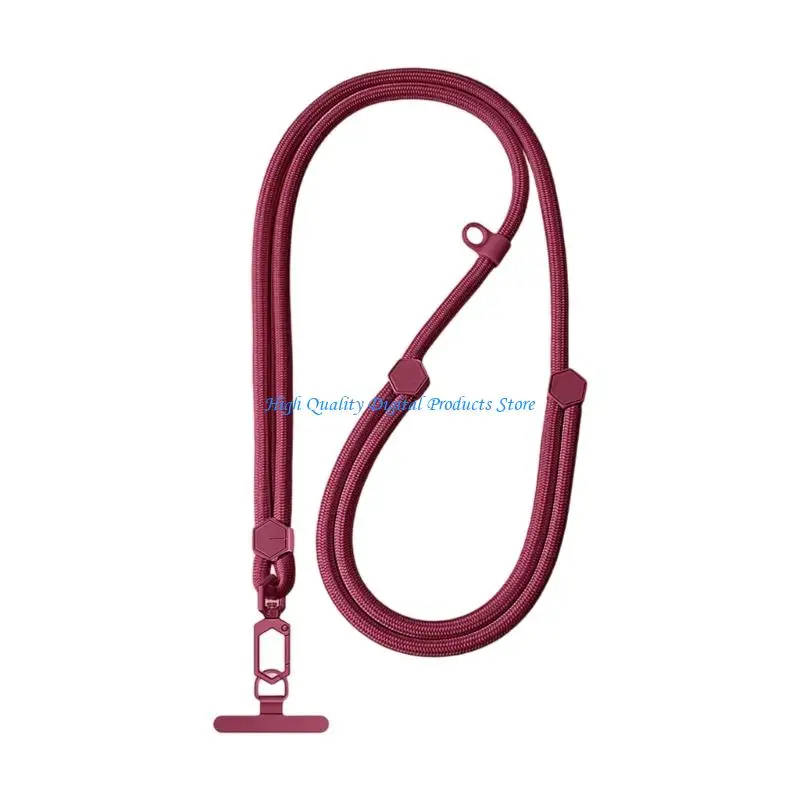U2JE Hexagonal Shaped Mobile Device Strap With Quick Release And Weight Bearing Clip