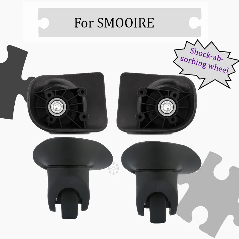 

For SMOOIRE W066 “Pressure-resistant and Crack-resistant” Luggage Wheel Accessories Omni-directional Wheels Quiet and Smooth