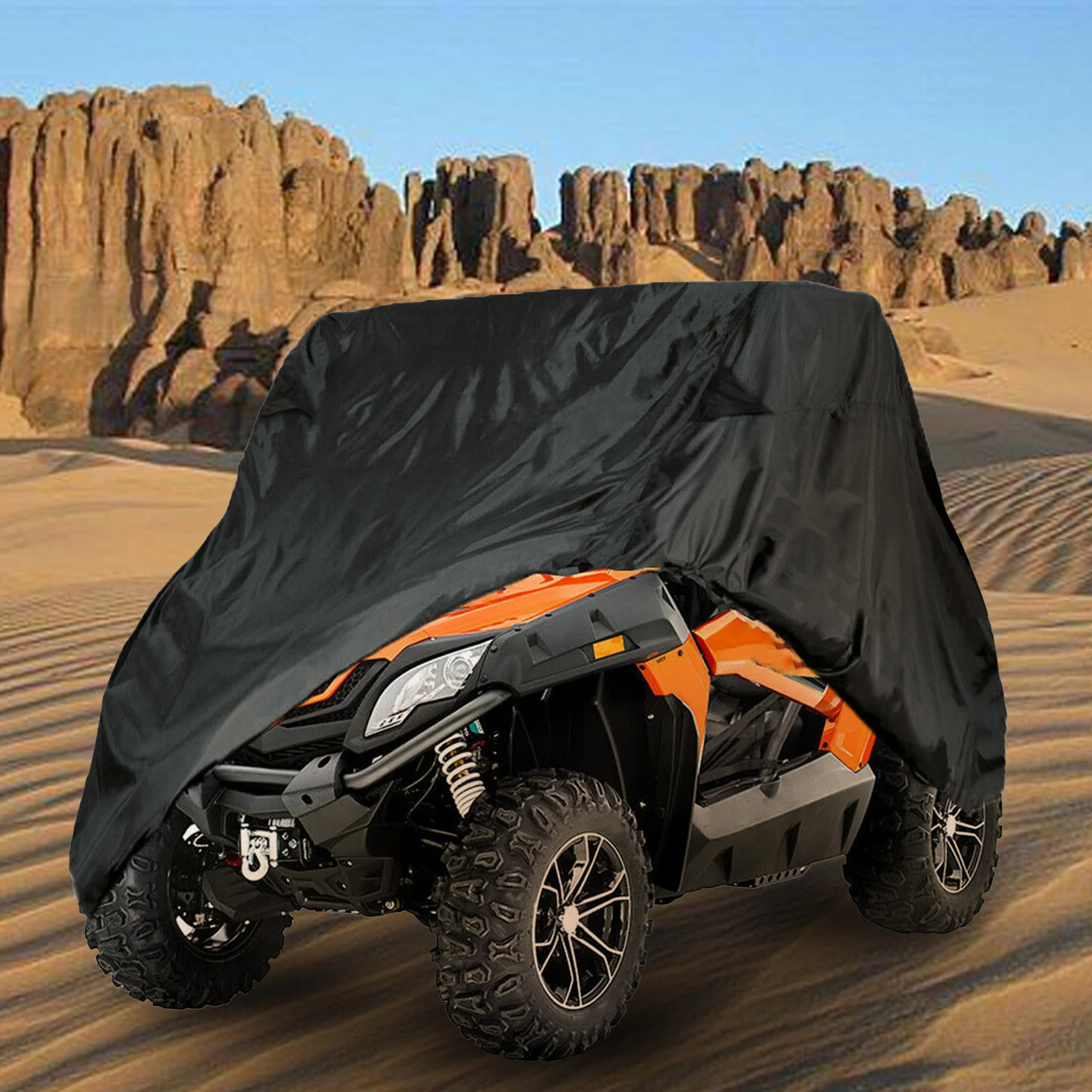 

2 Seat Oxford Cloth Side by Side UTV Utility Vehicle Cover Replacement for 500 800 Trail EX 950 Sport