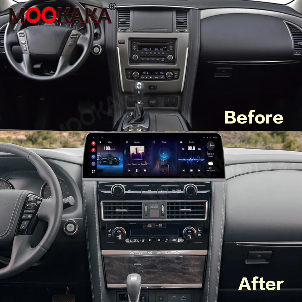 For Nissan Armada 2010-2022 Android Car Radio Multimedia Video Wireless Carplay Autoradio Stereo GPS Navigation Head Unit