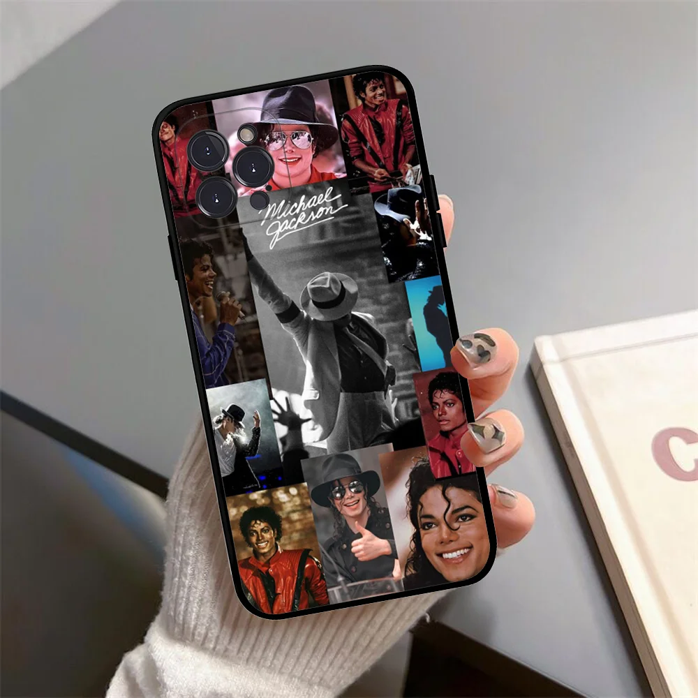 80er Jahre Pop Sänger M-Michael J-Jackson Handyhülle Silikon weich für iPhone 16 15 14 13 12 11 Pro Mini XS MAX Plus X Cover – Detail 12