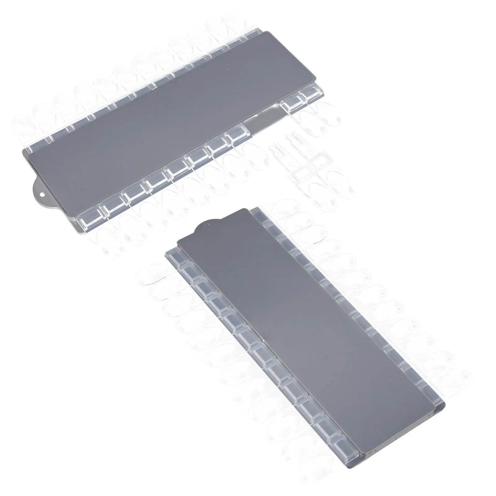 

Набор из 2 демонстрационных карточек для образцов лаков, съемные, для маникюра, из высококачественного материала, для салонов, для различения цветов лаков