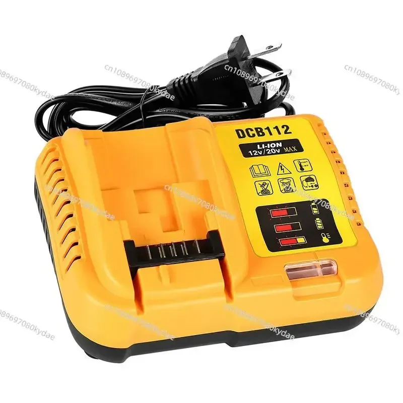 Adapted To DeWALT Battery Charger 10.8V/18V/20V Power Tool Lithium Battery Drill Wrench DCB112