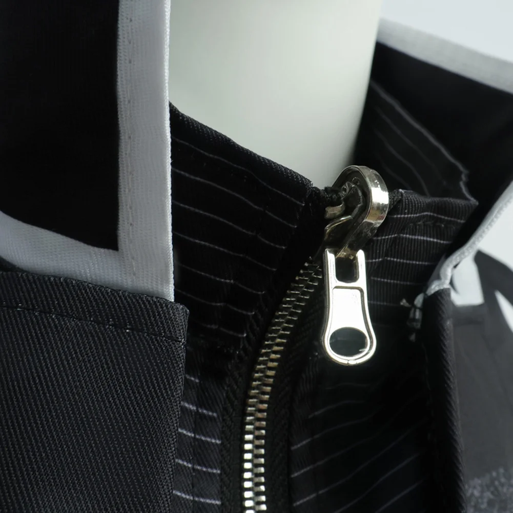 เกมDMC 5 Vergilคอสเพลย์สีดําเครื่องแต่งกายชุดผู้ใหญ่ผู้ชายRoleplay Topกางเกงเสื้อถุงมือชุดปลอมตัวฮาโลวีนCarnival Party