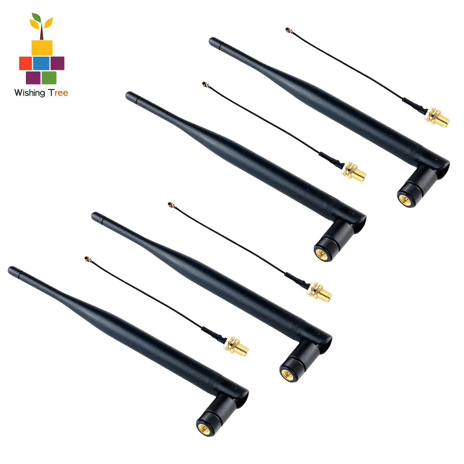 

[4-упак.] Антенна LoRa 868 МГц/915 МГц 5 дБи с удлинителем для Meshtastic LoRa 32 V3/LoRaWAN