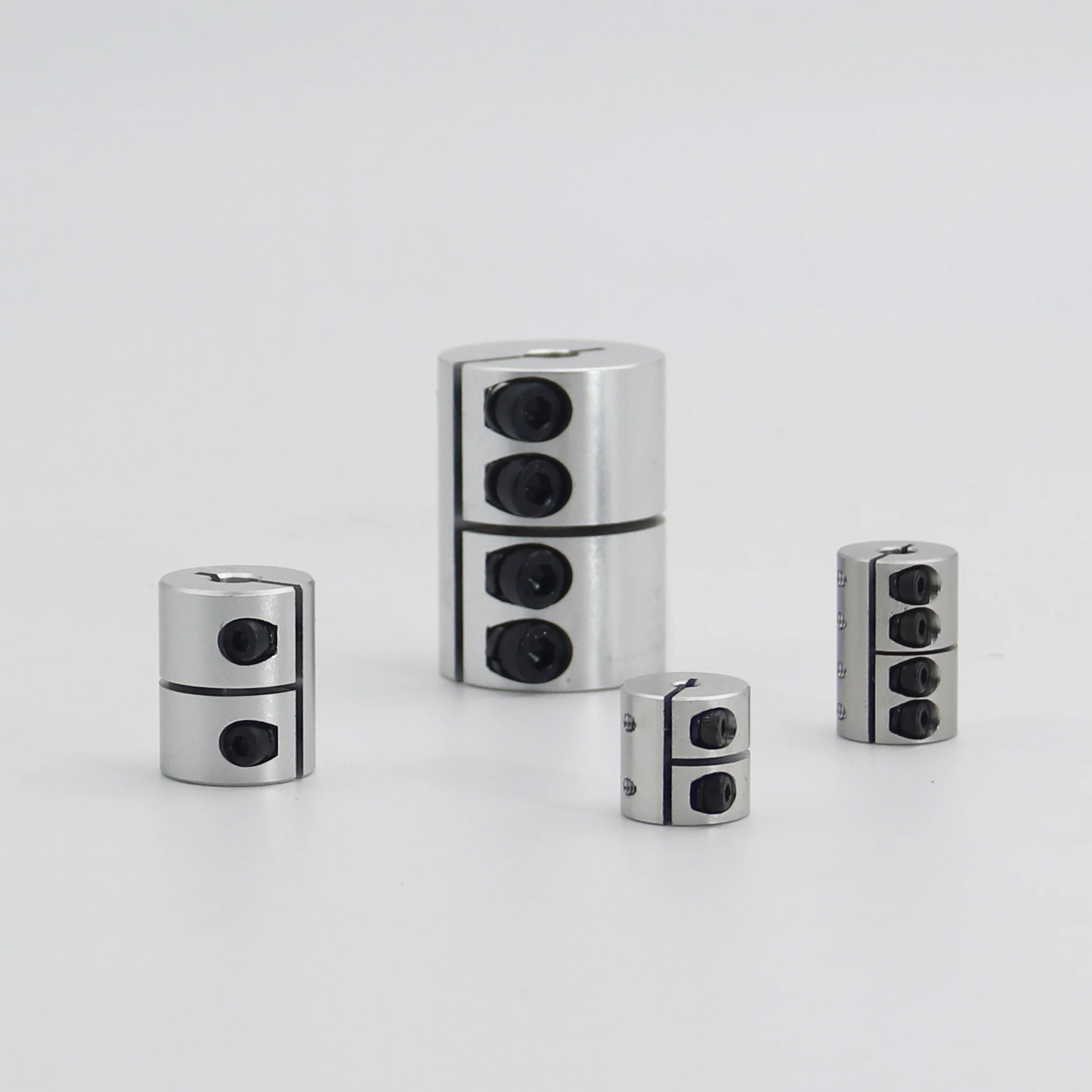 Shaft Coupling, Aluminum Rigid Clamp-on Couplings D25L25, Shaft Coupler for Stepper Motor Servo Motor CNC Machine 3D Printer