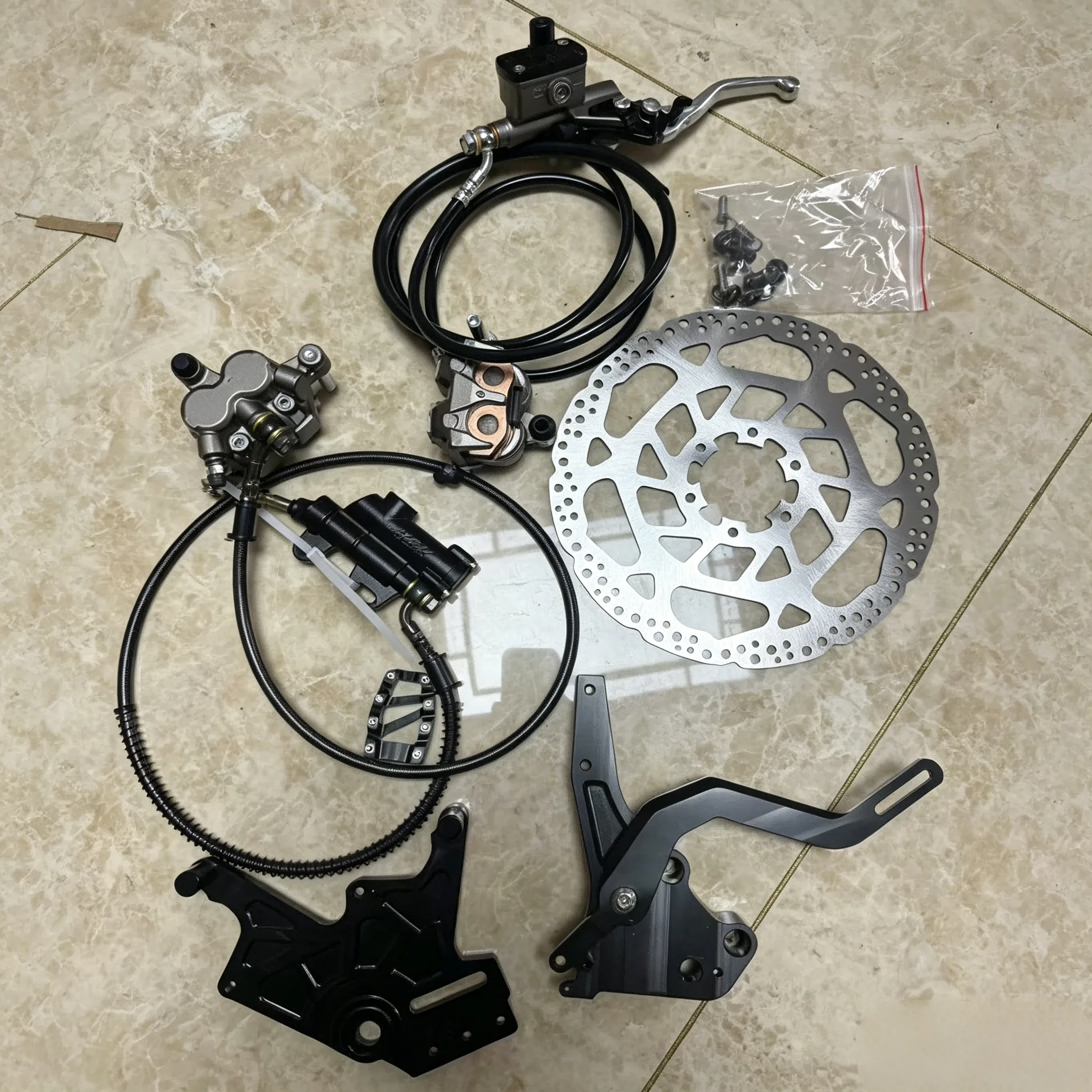 Foot Brake Kit for  Talaria MX4 Complete Hydraulic Rear Brake Pedal Electric Motocross Accessories