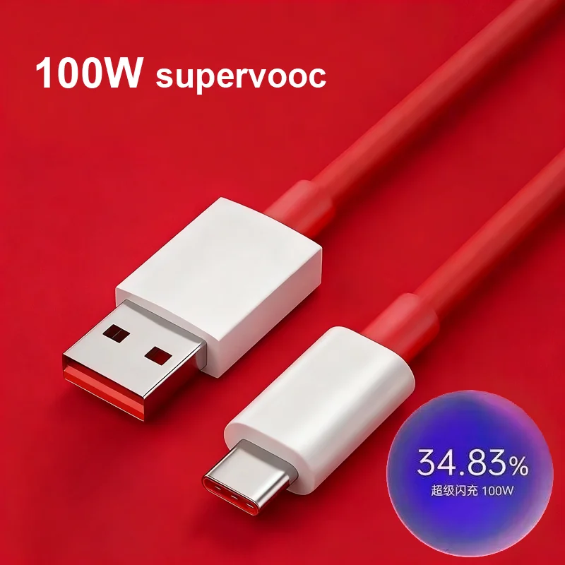 100W SUPERVOOC 2.0 Fast Charging Cable 10A USB Type C Wire For OnePlus 11 Ace2 Ace 10R 10 Pro Nord 2T Find X5 X5 Pro USB-C Line