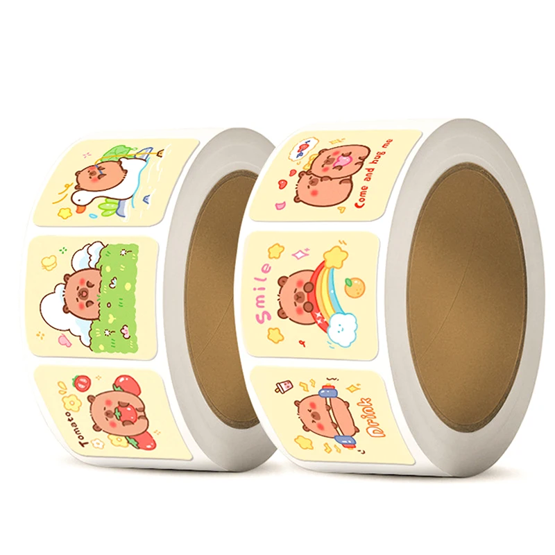 300/500Stickers Cartoon Capybara Graffiti Sticker For Water Bottle Laptop Luggages Laptop Decals Decoration Kid Reward Gift Toy