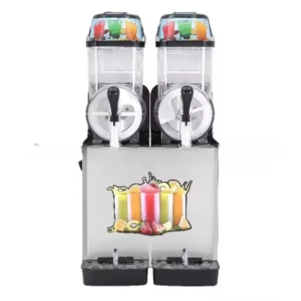 High Quality Frozen Drink Commerical Alcohol Fruit Space Two Tank Small Slush Machine Italian 110v 220v Ice Slushy Machine
