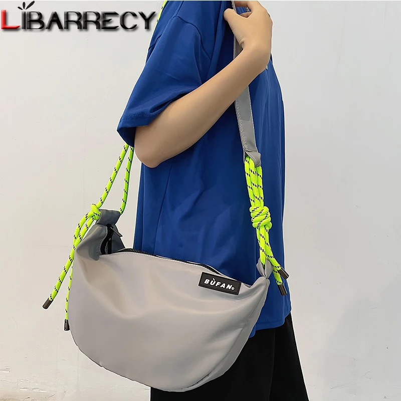 Casual Nylon Crossbody Bag for Women Design Younth Unisex Shoulder Bag Large Capacity Tote Lady Travel Shopper Bag Female Purses