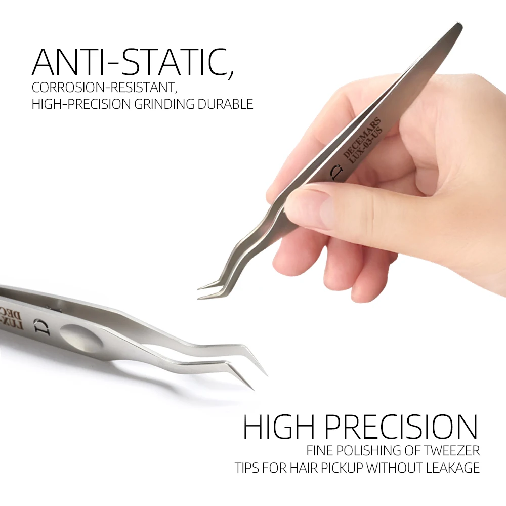 DeceMars まつげエクステンションピンセット 5 色