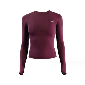 Long Sleeve Yoga Shirts Top Fitness Clothing Wear for Women Femme Gymnasium Jersey Mujer Running 8 Main sales gym clothes - №1