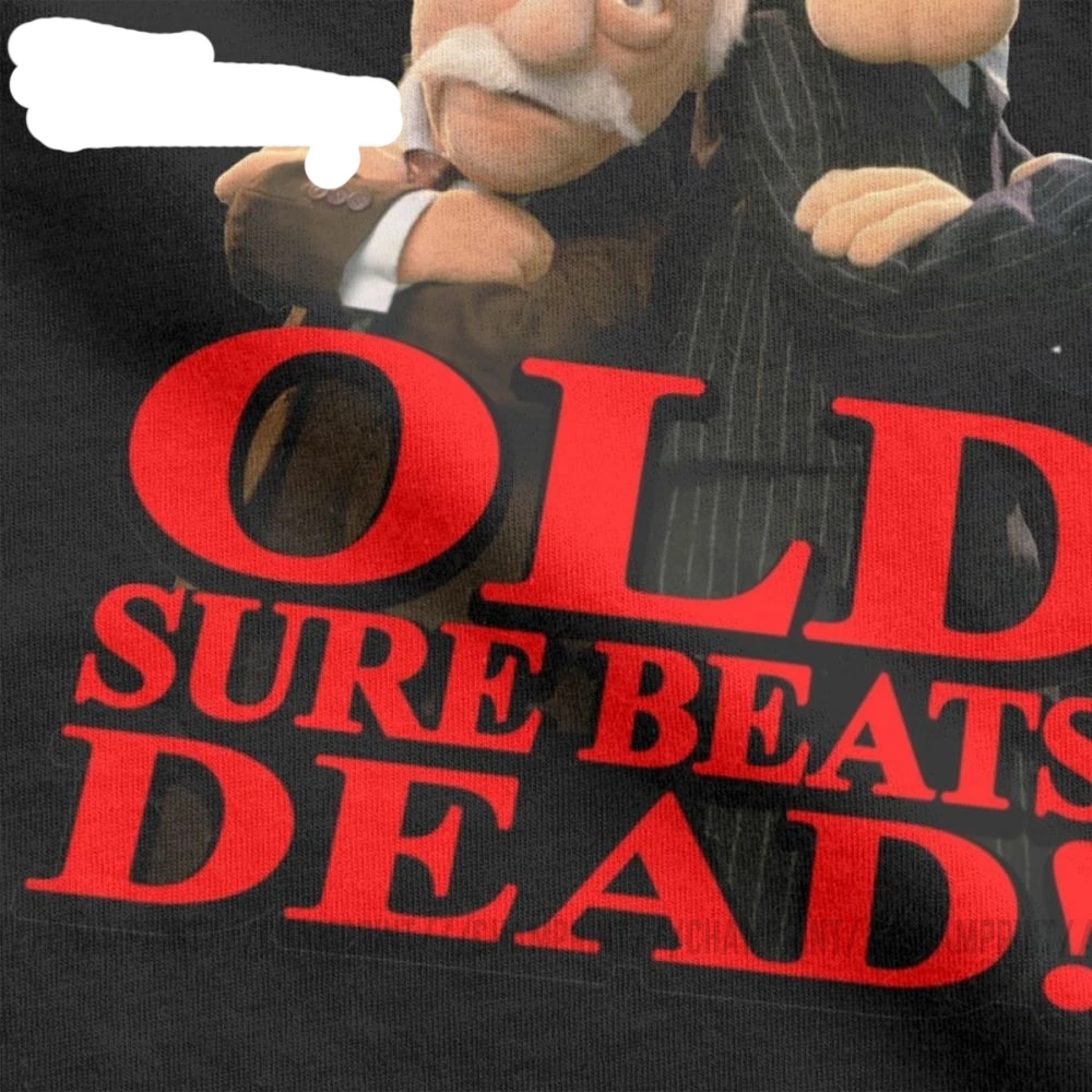 Vintage Statler And Waldorf Grumpy Old Retro T-Shirts for Men Crew Neck Pure Cotton T Shirt Short Sleeve Tees Gift Idea Clothes