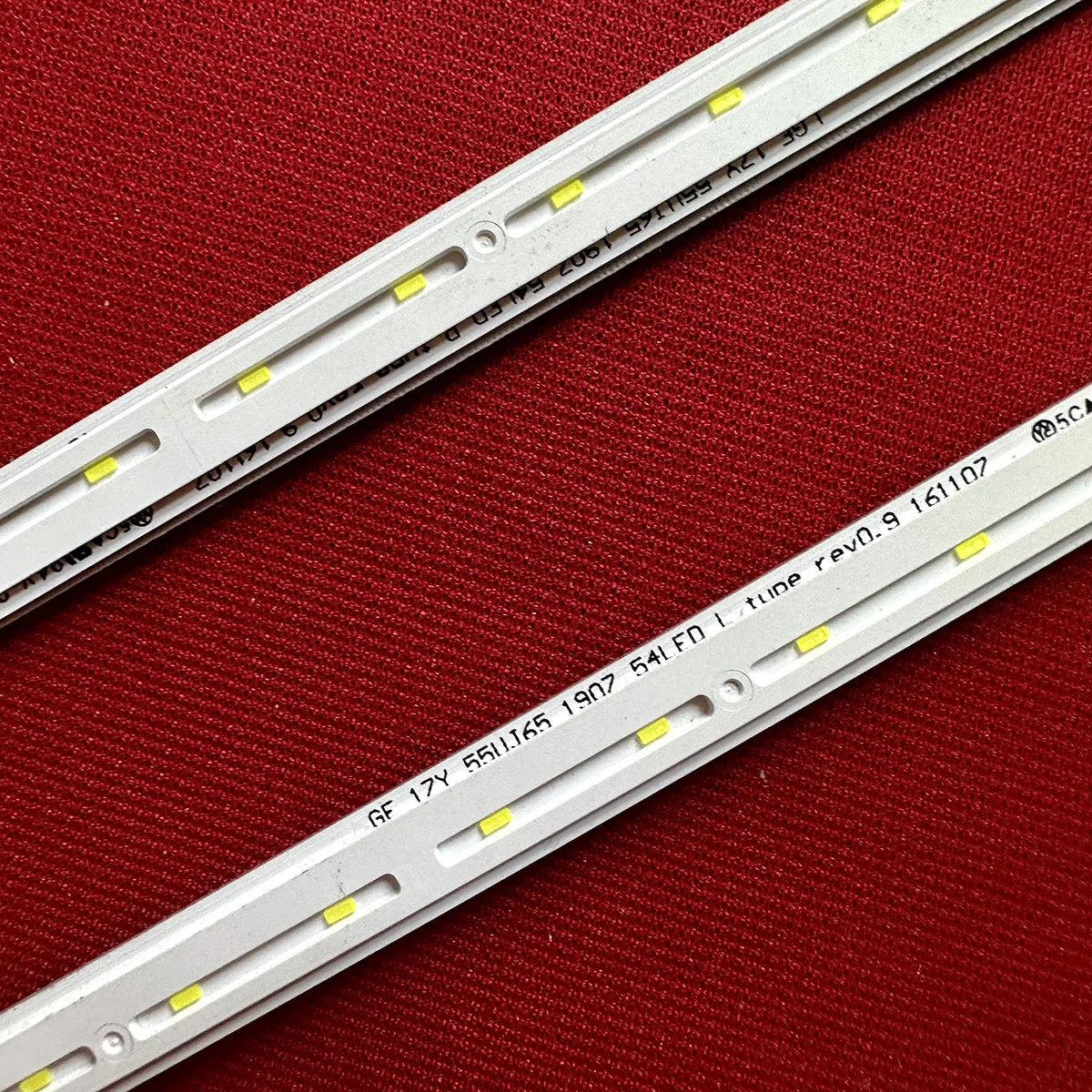 1Kit 2pcs LED backlight strip for 55UK6750PLD 55UJ6540 GE_17Y 55UJ65 1907 54LED_R_TYPE L_type 55UJ701V 55uj651 HC550EGG