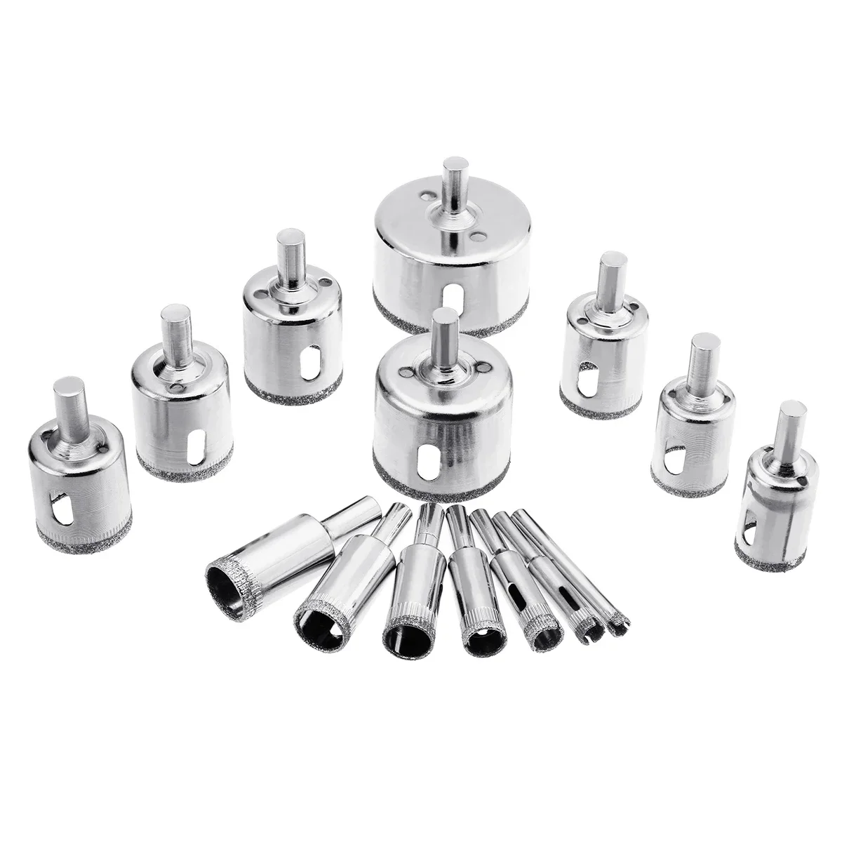 15pcs/set Diamond hole 6-50mm saw drill bit tool ceramic porcelain glass marble 6/8/10/12/14/16/18/20/22/25/26/28/30/40/50mm