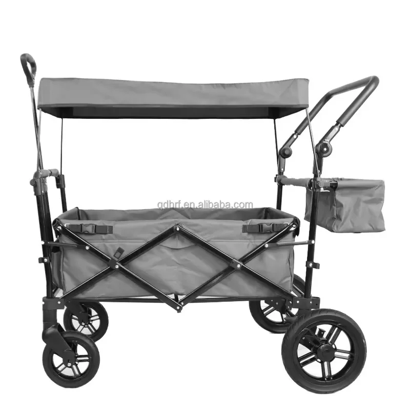 for Lightweight Folding Double Stroller Newborn and Toddler Travel Push Pull Two Children Fabric