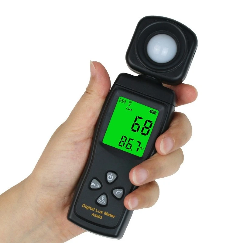 

AS803/AR813A/823 + Digital Portable Light Meter LUX Photometer Luminance Meter