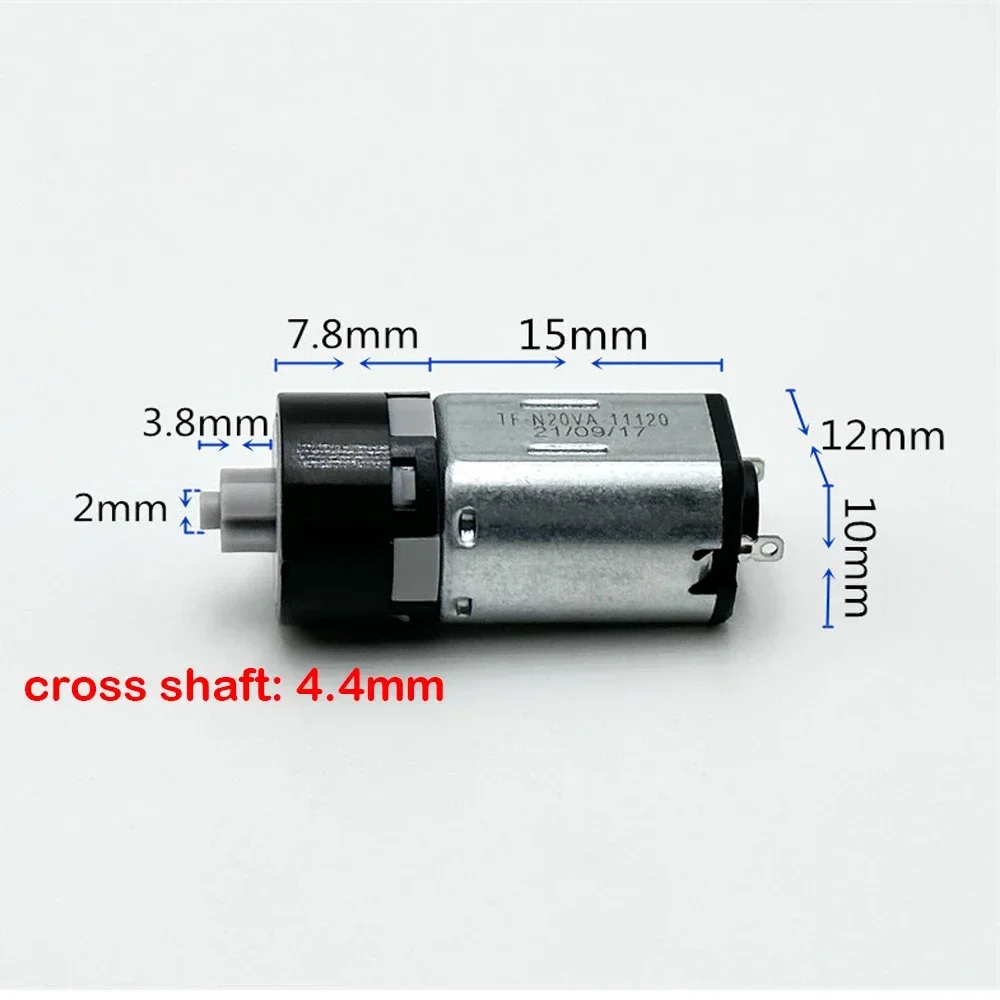 Mini N20 الكواكب موتور تروس 10*12 مللي متر البلاستيك والعتاد الدقة تيار مستمر 1.5 فولت 3.7 فولت 60 دورة في الدقيقة-155 دورة في الدقيقة بطيئة السرعة الجمال أداة قفل ذكي